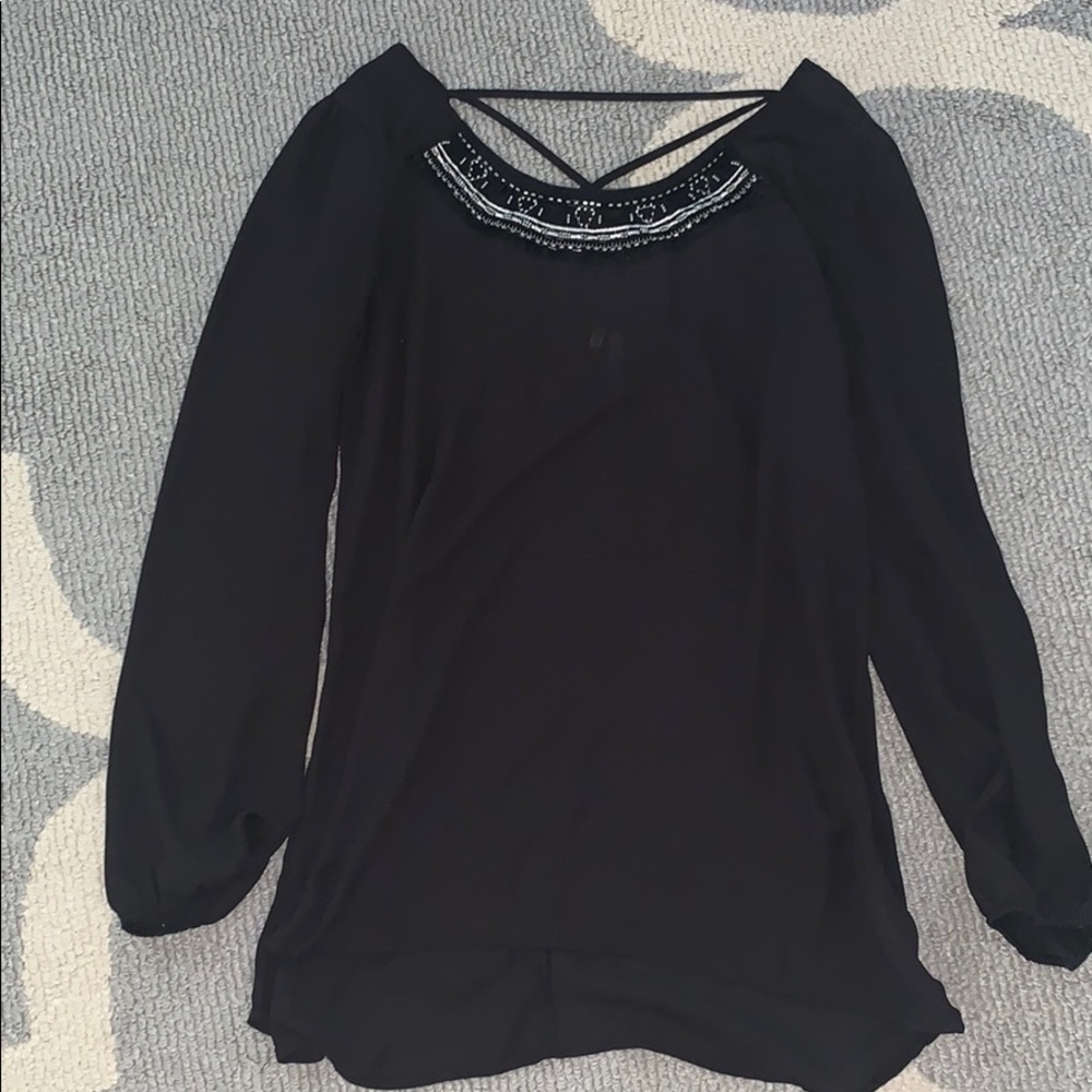 Black Sequin Tunic